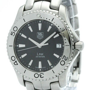 TAG HEUER Link Stainless Steel Quartz Mens Watch WJ1110 Polished